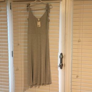 Heather grey midi dress